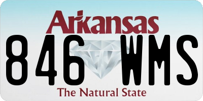 AR license plate 846WMS