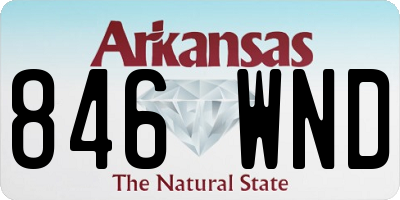 AR license plate 846WND