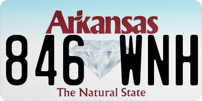 AR license plate 846WNH