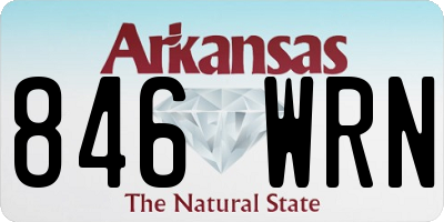 AR license plate 846WRN