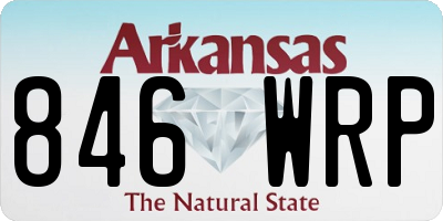 AR license plate 846WRP