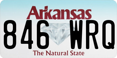 AR license plate 846WRQ