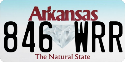 AR license plate 846WRR