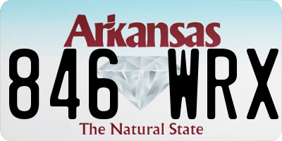 AR license plate 846WRX