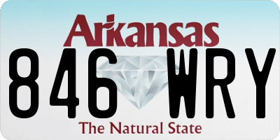 AR license plate 846WRY