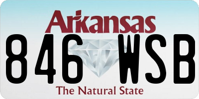 AR license plate 846WSB