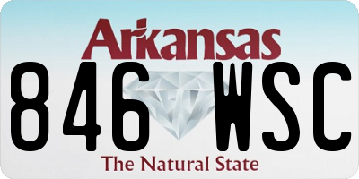 AR license plate 846WSC