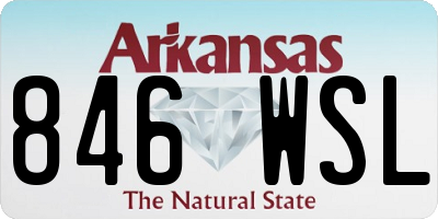 AR license plate 846WSL