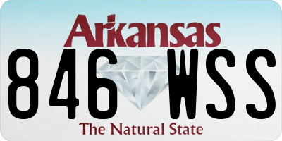 AR license plate 846WSS