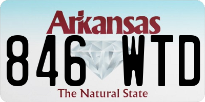 AR license plate 846WTD