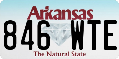 AR license plate 846WTE