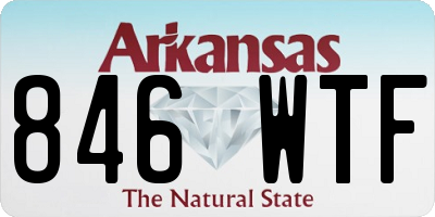 AR license plate 846WTF