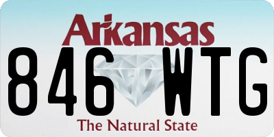 AR license plate 846WTG
