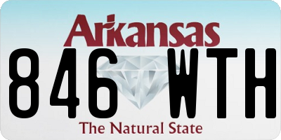AR license plate 846WTH