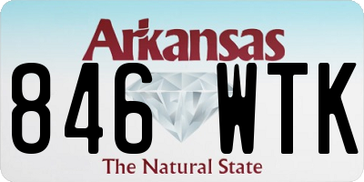 AR license plate 846WTK
