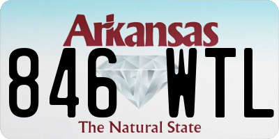 AR license plate 846WTL