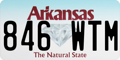 AR license plate 846WTM