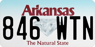 AR license plate 846WTN