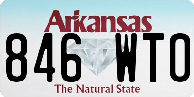 AR license plate 846WTO