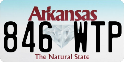 AR license plate 846WTP