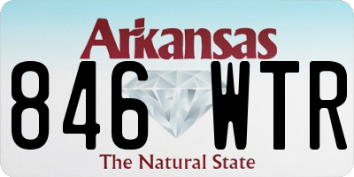 AR license plate 846WTR