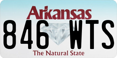 AR license plate 846WTS