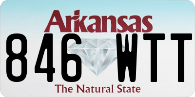 AR license plate 846WTT