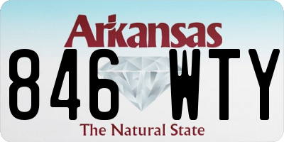AR license plate 846WTY