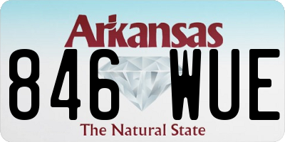 AR license plate 846WUE