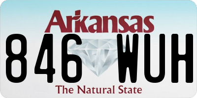AR license plate 846WUH