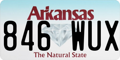 AR license plate 846WUX