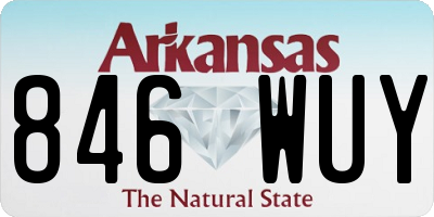 AR license plate 846WUY