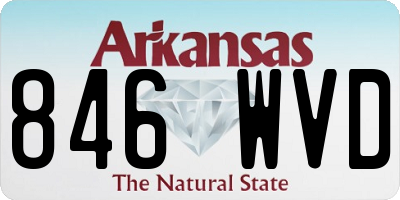 AR license plate 846WVD