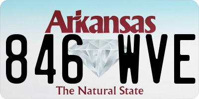 AR license plate 846WVE