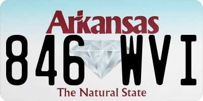 AR license plate 846WVI
