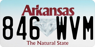 AR license plate 846WVM
