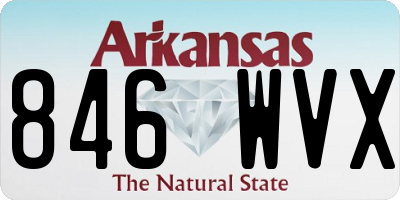 AR license plate 846WVX