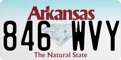 AR license plate 846WVY