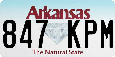 AR license plate 847KPM