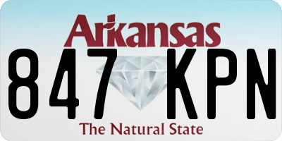 AR license plate 847KPN