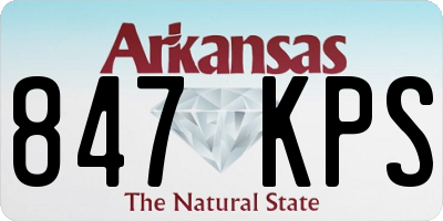 AR license plate 847KPS