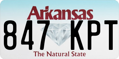 AR license plate 847KPT