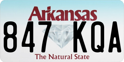 AR license plate 847KQA