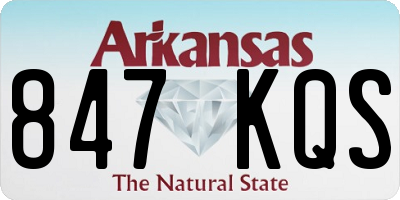 AR license plate 847KQS