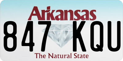 AR license plate 847KQU
