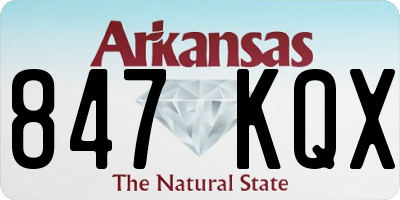 AR license plate 847KQX