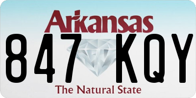 AR license plate 847KQY