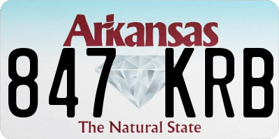 AR license plate 847KRB