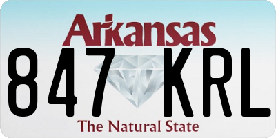 AR license plate 847KRL