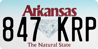 AR license plate 847KRP